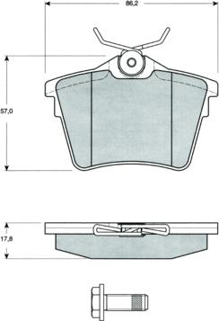 Procodis France PF1469 - Тормозные колодки, дисковые, комплект autospares.lv