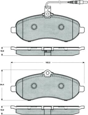 Procodis France PF1483 - Тормозные колодки, дисковые, комплект autospares.lv