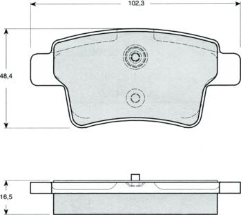 Procodis France PF1482 - Тормозные колодки, дисковые, комплект autospares.lv