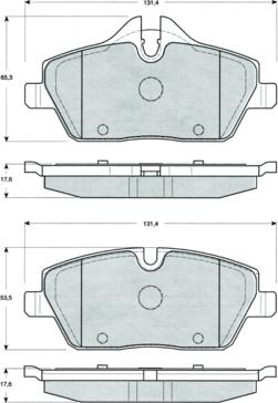 Procodis France PF1433 - Тормозные колодки, дисковые, комплект autospares.lv