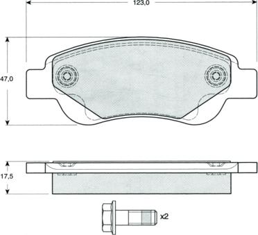 Procodis France PF1437 - Тормозные колодки, дисковые, комплект autospares.lv