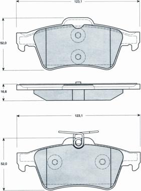 Procodis France PF1428 - Тормозные колодки, дисковые, комплект autospares.lv