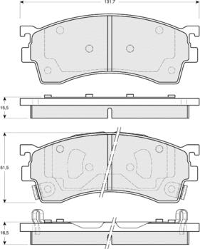 Procodis France PF1542 - Тормозные колодки, дисковые, комплект autospares.lv