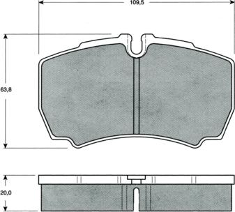 Procodis France PF1511 - Тормозные колодки, дисковые, комплект autospares.lv