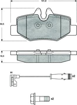 Procodis France PF1513 - Тормозные колодки, дисковые, комплект autospares.lv