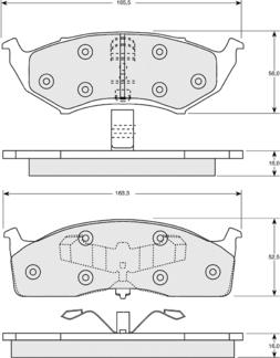 Procodis France PF1534 - Тормозные колодки, дисковые, комплект autospares.lv