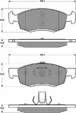 Procodis France PF1661 - Тормозные колодки, дисковые, комплект autospares.lv