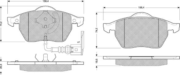 Procodis France PF10942 - Тормозные колодки, дисковые, комплект autospares.lv