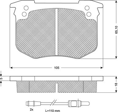 Procodis France PF10411 - Тормозные колодки, дисковые, комплект autospares.lv