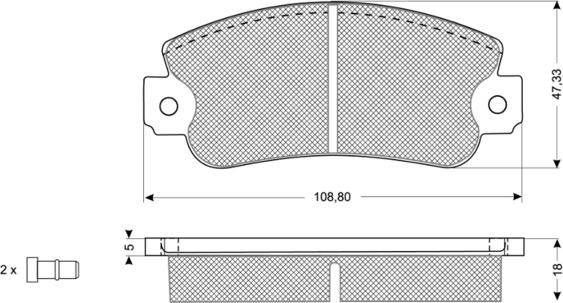 Procodis France PF10434 - Тормозные колодки, дисковые, комплект autospares.lv