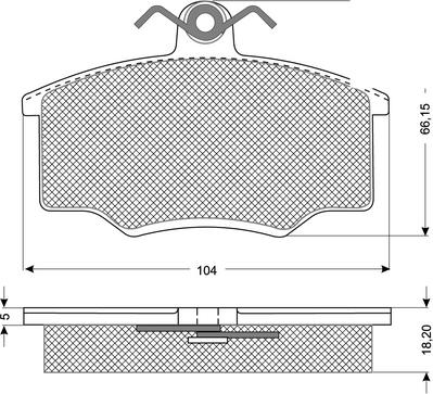 Procodis France PF1059 - Тормозные колодки, дисковые, комплект autospares.lv