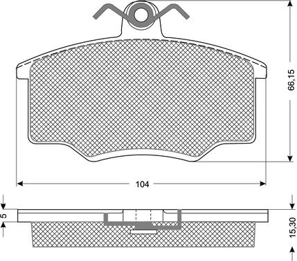 Procodis France PF1058 - Тормозные колодки, дисковые, комплект autospares.lv