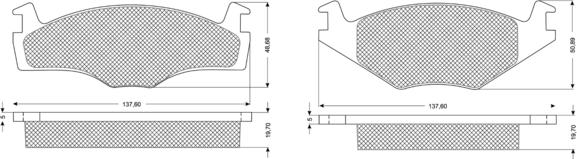 Procodis France PF1053 - Тормозные колодки, дисковые, комплект autospares.lv