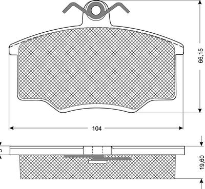 Procodis France PF1057 - Тормозные колодки, дисковые, комплект autospares.lv