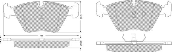 Procodis France PF1069 - Тормозные колодки, дисковые, комплект autospares.lv