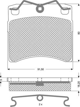 Procodis France PF1064 - Тормозные колодки, дисковые, комплект autospares.lv