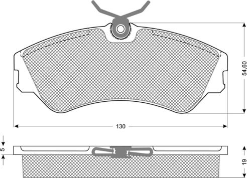 Procodis France PF1065 - Тормозные колодки, дисковые, комплект autospares.lv