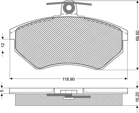 Procodis France PF1063 - Тормозные колодки, дисковые, комплект autospares.lv