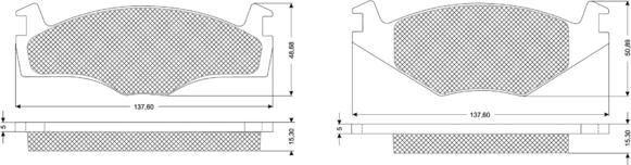 Procodis France PF1014 - Тормозные колодки, дисковые, комплект autospares.lv