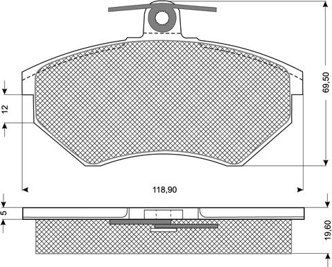 Procodis France PF1011 - Тормозные колодки, дисковые, комплект autospares.lv