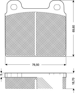 Procodis France PF10181 - Тормозные колодки, дисковые, комплект autospares.lv