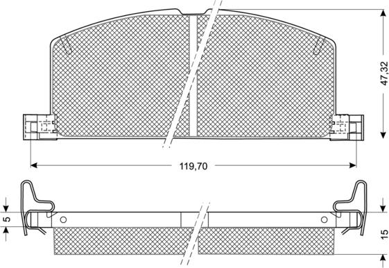 Procodis France PF1017 - Тормозные колодки, дисковые, комплект autospares.lv