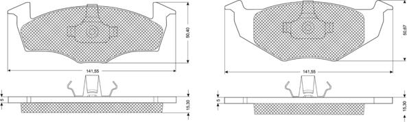 Procodis France PF10851 - Тормозные колодки, дисковые, комплект autospares.lv