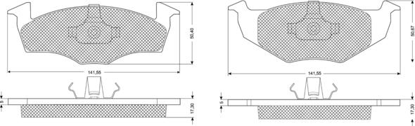 Procodis France PF1085 - Тормозные колодки, дисковые, комплект autospares.lv