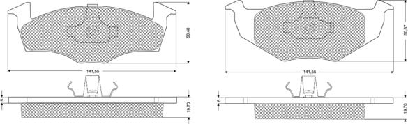 Procodis France PF1086 - Тормозные колодки, дисковые, комплект autospares.lv