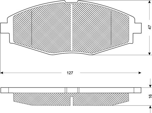 Procodis France PF1080 - Тормозные колодки, дисковые, комплект autospares.lv