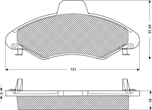 Procodis France PF10821 - Тормозные колодки, дисковые, комплект autospares.lv