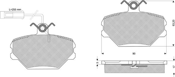 Procodis France PF10392 - Тормозные колодки, дисковые, комплект autospares.lv