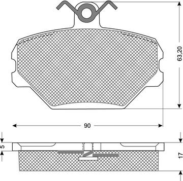 Procodis France PF1039 - Тормозные колодки, дисковые, комплект autospares.lv