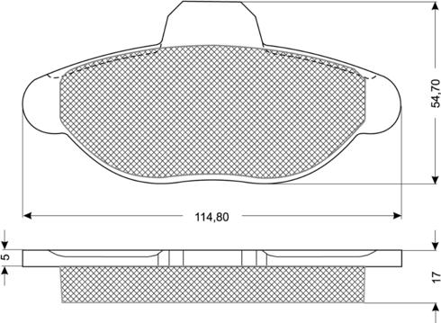 Procodis France PF1033 - Тормозные колодки, дисковые, комплект autospares.lv