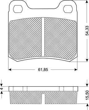 Procodis France PF10371 - Тормозные колодки, дисковые, комплект autospares.lv