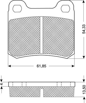 Procodis France PF1037 - Тормозные колодки, дисковые, комплект autospares.lv