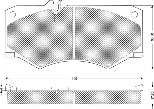 Procodis France PF1020 - Тормозные колодки, дисковые, комплект autospares.lv