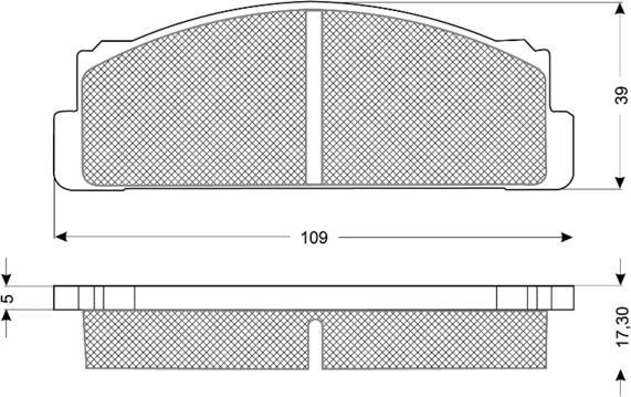 Procodis France PF1023 - Тормозные колодки, дисковые, комплект autospares.lv