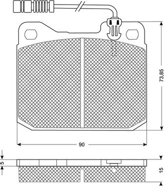 Procodis France PF10221 - Тормозные колодки, дисковые, комплект autospares.lv