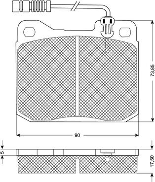 Procodis France PF10223 - Тормозные колодки, дисковые, комплект autospares.lv