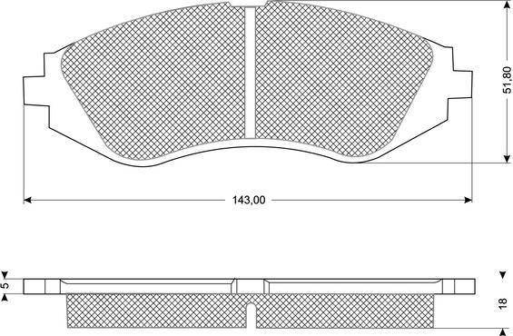 Procodis France PF1074 - Тормозные колодки, дисковые, комплект autospares.lv