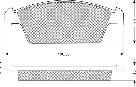 Procodis France PF1075 - Тормозные колодки, дисковые, комплект autospares.lv