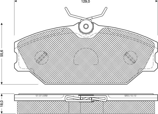 Procodis France PF10761 - Тормозные колодки, дисковые, комплект autospares.lv