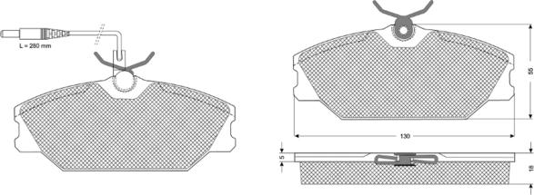 Procodis France PF1076 - Тормозные колодки, дисковые, комплект autospares.lv