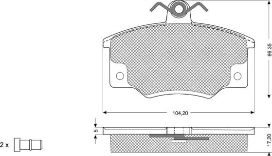 Procodis France PF1073 - Тормозные колодки, дисковые, комплект autospares.lv