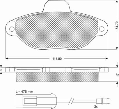 Procodis France PF10721 - Тормозные колодки, дисковые, комплект autospares.lv