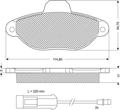 Procodis France PF1072 - Тормозные колодки, дисковые, комплект autospares.lv