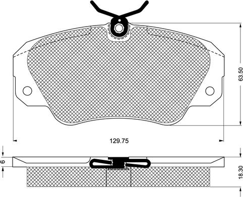 Procodis France PF1191 - Тормозные колодки, дисковые, комплект autospares.lv