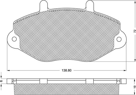 Procodis France PF1192 - Тормозные колодки, дисковые, комплект autospares.lv