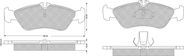 Procodis France PF1149 - Тормозные колодки, дисковые, комплект autospares.lv